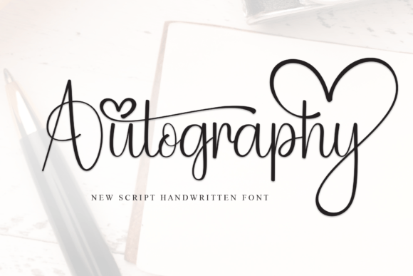 Elegant handwritten signature font with flowing script lettering for branding and invitations