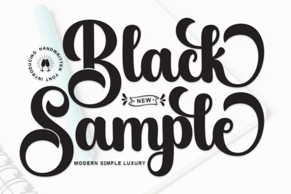 Classic handwritten script font with calligraphy style for signs, logos and invitations