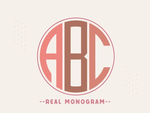 Real Monogram font with classic initial lettering and alternate glyphs
