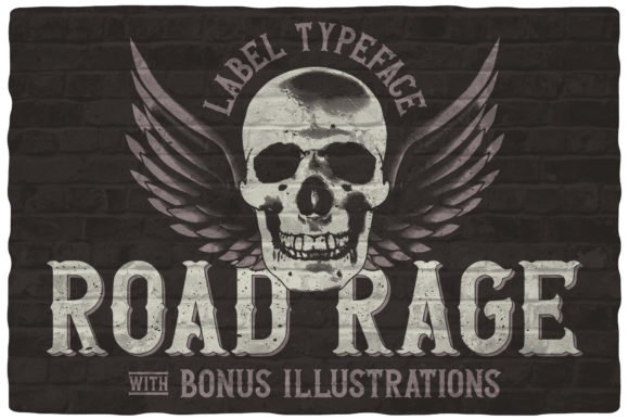 Blackletter font for garage signs, motorcycle decor and bold vintage designs