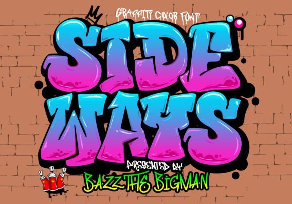 Bold street style display font with urban lettering for apparel, posters and graphic designs