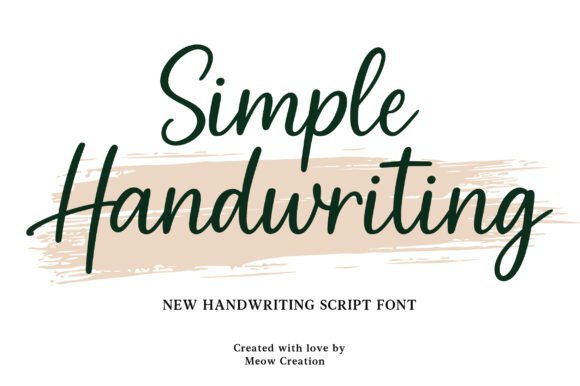Simple handwritten font with clean natural lettering for planners, labels and cards