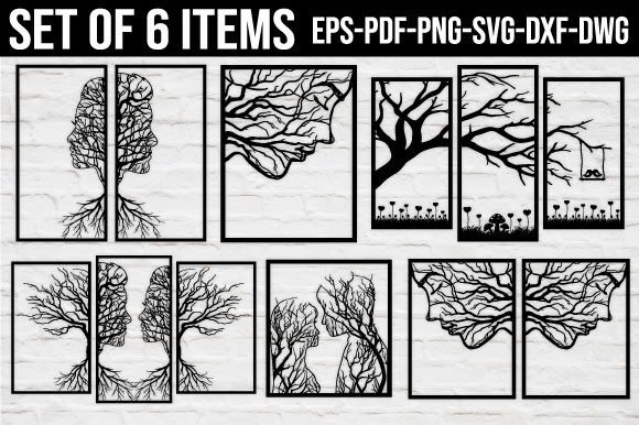 Tree of Life laser cut wall decor design for living room interior